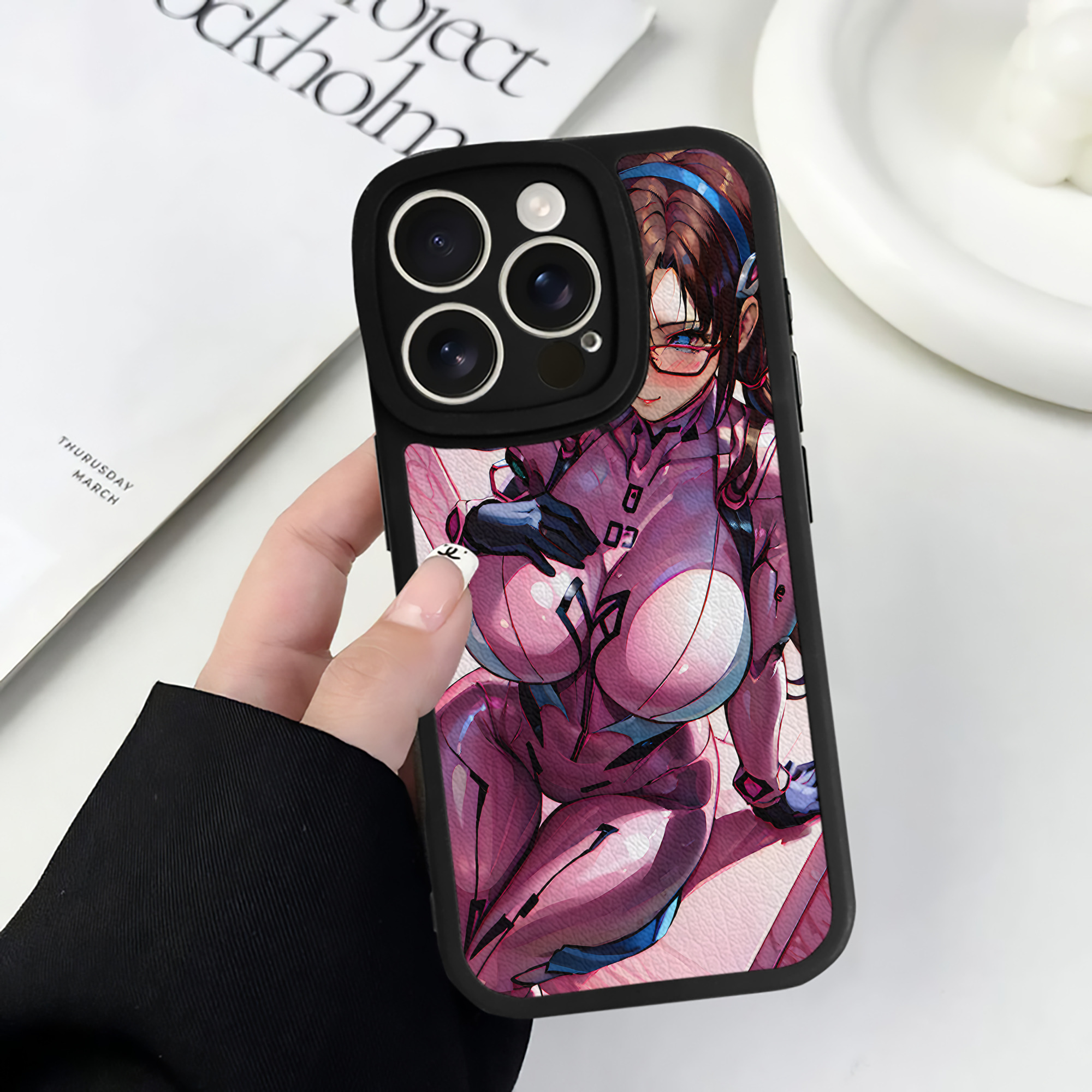 （画像用） EVA 新世紀エヴァンゲリオン 【iPhone 16シリーズ対応】シリコンスマホケース（レザー調） 材質：シリコン